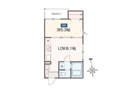 MELDIA新宿の間取り画像