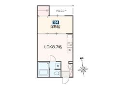 MELDIA新宿の間取り画像