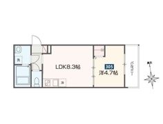 MELDIA新宿の間取り画像