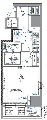 パティーナ月島の間取り画像
