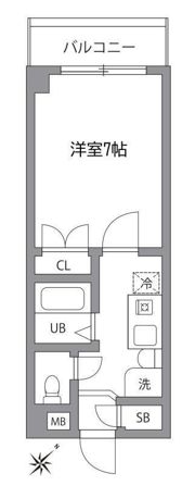 ハニーコートの間取り画像