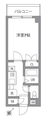 ハニーコートの間取り画像