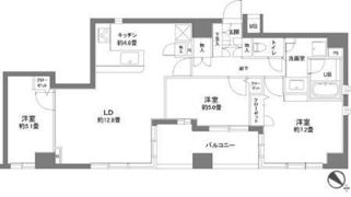 カスタリア人形町Ⅱの間取り画像
