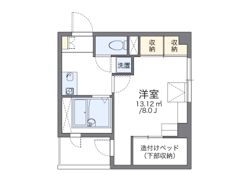 レオパレスピオニィの間取り画像