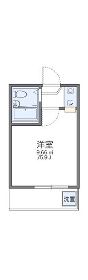レオパレス八広の間取り画像