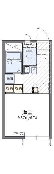レオパレスアマランサスの間取り画像