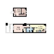 レジデンスシャルマン月島の間取り画像