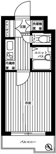 ルーブル恵比寿サウスガーデンの間取り画像