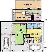 高田馬場3丁目貸家の間取り画像