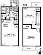 クアトロ千歳台の間取り画像