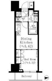 ルフォンプログレ文京湯島の間取り画像
