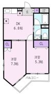 スカイパレス東中野B棟の間取り画像