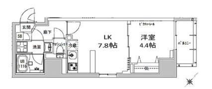 S-RESIDENCE神田avanceの間取り画像
