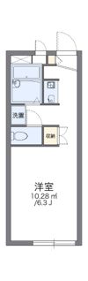 レオパレスKの間取り画像