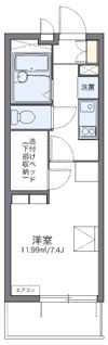 レオパレスKウッズⅡの間取り画像