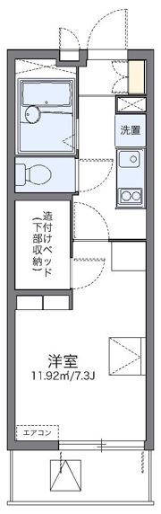 レオパレスKウッズⅡの間取り画像