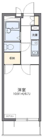 レオパレスMakearrowⅢの間取り画像