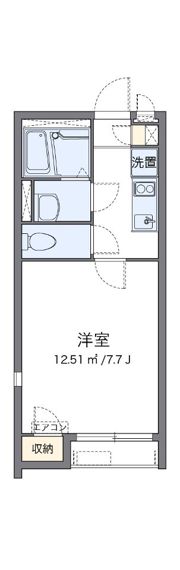 クレイノKsハイム七里の間取り画像