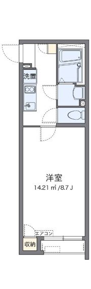 クレイノKsハイム七里の間取り画像