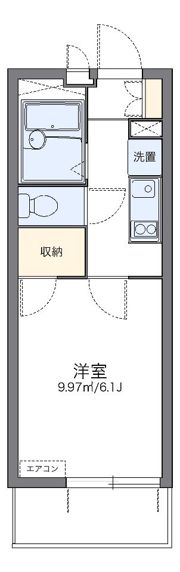 レオパレスアビタンティの間取り画像