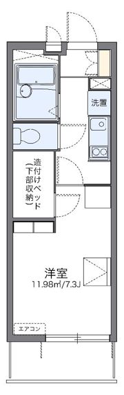レオパレスアイリスNの間取り画像