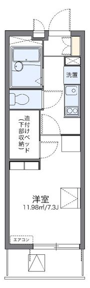 レオパレスアイリスNの間取り画像