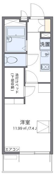 レオパレスエクセランの間取り画像