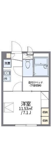 レオパレスアルカンシェルの間取り画像