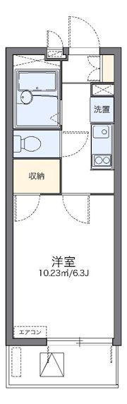 レオパレスアンドゥドゥの間取り画像