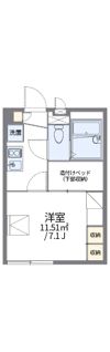 レオパレスアルテⅢの間取り画像