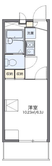 レオパレスWAKABAsekiの間取り画像