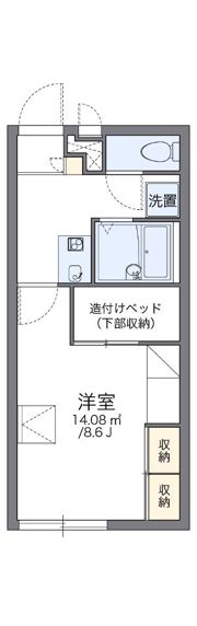 レオパレスアトリオの間取り画像