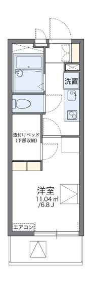 レオパレスリバーヴィレッジMの間取り画像