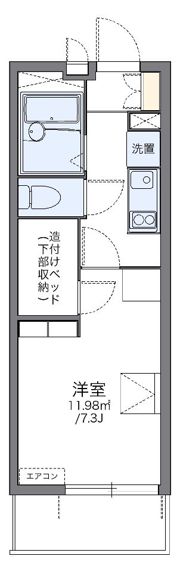 レオパレスブランドール Hの間取り画像