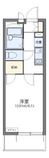 レオパレスプチパレKの間取り画像