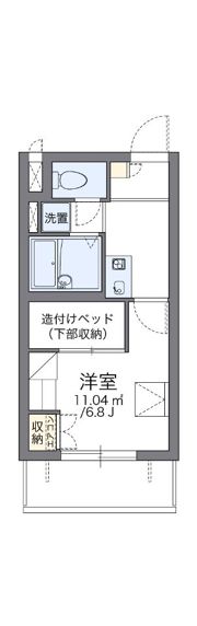 レオパレスハーナの間取り画像