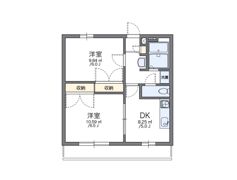 レオパレスパインヒルの間取り画像
