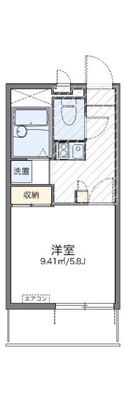 レオパレスブルーパイン松本の間取り画像
