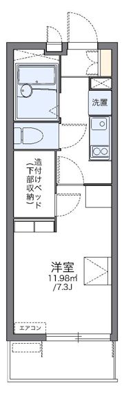 レオパレスプリムロウズの間取り画像
