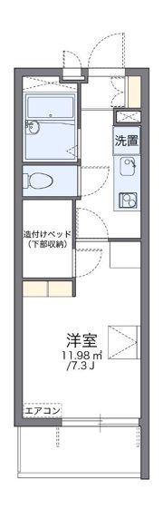 レオパレスメゾン浦和の間取り画像