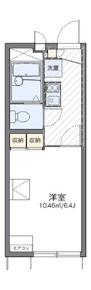 レオパレスメイプルⅡの間取り画像