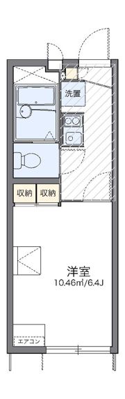 レオパレスメイプルⅡの間取り画像