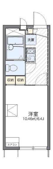 レオパレスメイプルⅡの間取り画像