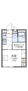 レオパレスときわⅡの間取り画像
