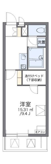レオパレスパークハイツ Aの間取り画像