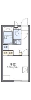 レオパレスエルミタージュの間取り画像