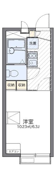レオパレス若葉の間取り画像