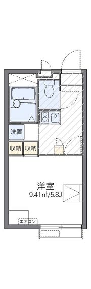 レオパレス若葉の間取り画像