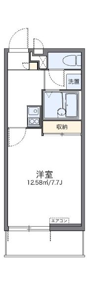 レオパレスサンフォレスト天沼の間取り画像