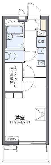 レオパレスダンディライオンの間取り画像